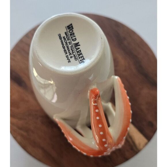 Starfish Mug Ivory Orange Microwave & Dishwasher Safe Nautical 3D World Market - Picture 7 of 8